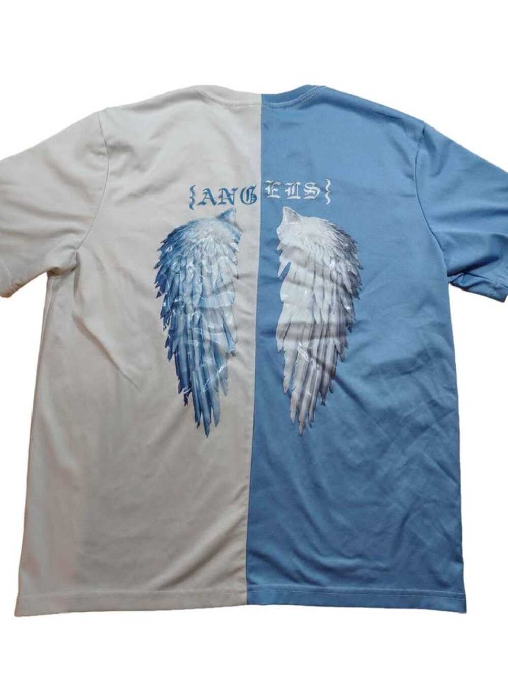 Men's SHEIN Color Block Angel Wings T-Shirt Size Small